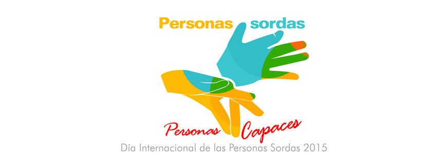 Logo del Dia Internacional de las Personas Sordas 2015