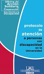 Protocolo de Atención a personas con discapacidad en la Universidad