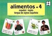 Alimentos 4: español-inglés-lengua de signos española