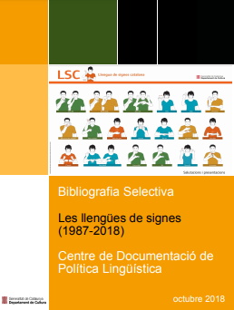 Bibliografía selectiva: les llengües de signes (1987-2018)