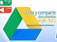 ⛶ 'Google Drive en lengua de signos española'