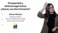 ⛶ '¿Qué es una discriminación? [vídeo en lengua de signos española]'