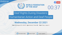 Webinar: Deaf Rights During Disasters: Humanitarian Action and Deaf People [vídeo]