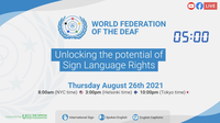 Webinar: Unlocking the Potential of Sign Language Rights [vídeo]