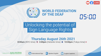 ⛶ 'Webinar: Unlocking the Potential of Sign Language Rights [vídeo]'