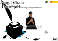 Imagen de Antología poética de la Literatura Española en lengua de signos española