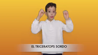 Imagen de Lucas, el tricerátops sordo